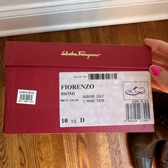 **Salvatore Ferragamo Brown Leather Ankle Boots** - Picture 8 of 11